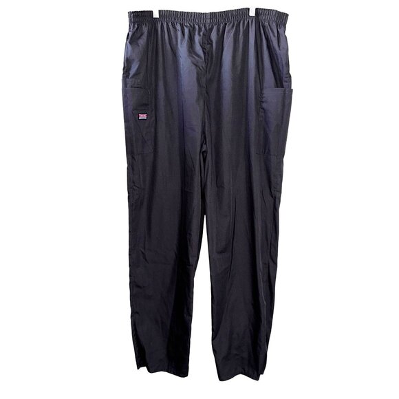Cherokee Workwear Unisex Scrub Pants 2XL Polyester/Cotton Blend Elastic Waist - Picture 1 of 7